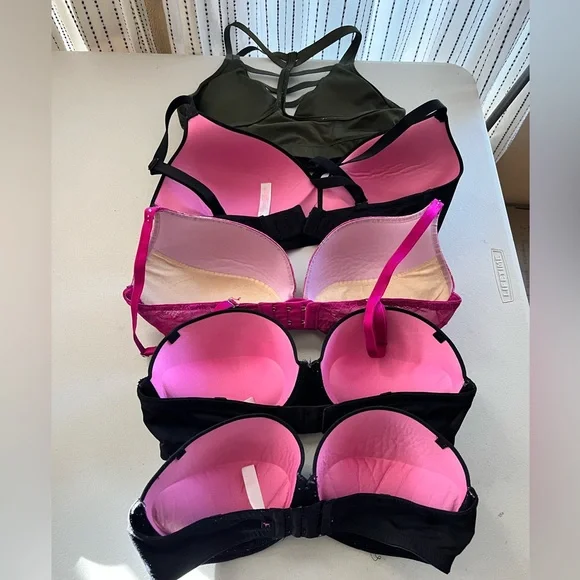 victoria secret Bra Lot sport bra 36D 34D 34DD - Picture 2 of 10